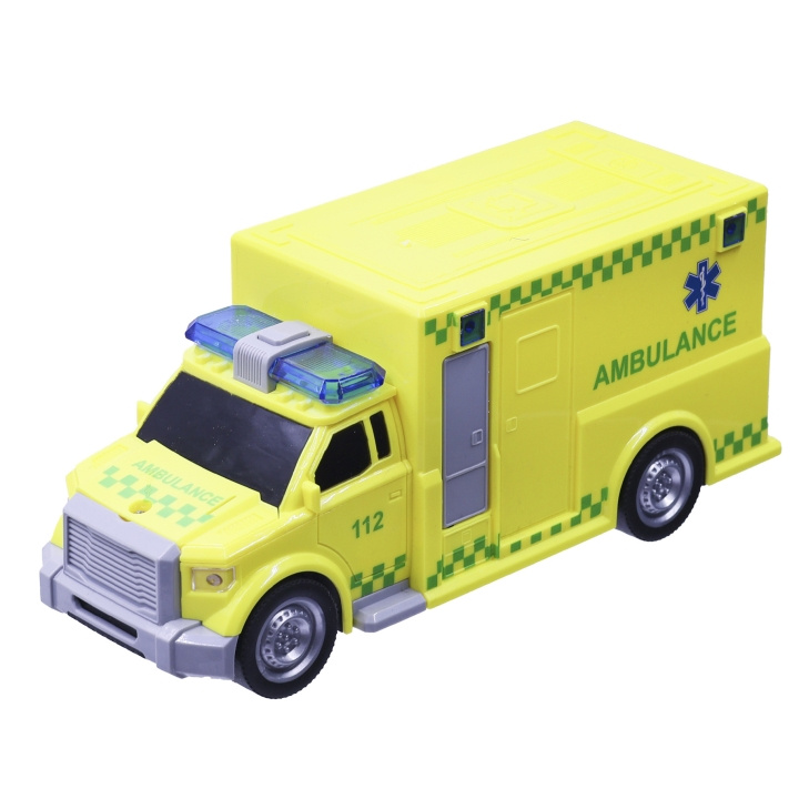 Impulse Toys Motor 112 - Ambulance med lys og lyd (I-1600013) i gruppen LEGETØJ, BØRN & BABY / Legetøj / Legetøjsbiler hos TP E-commerce Nordic AB (C90416)
