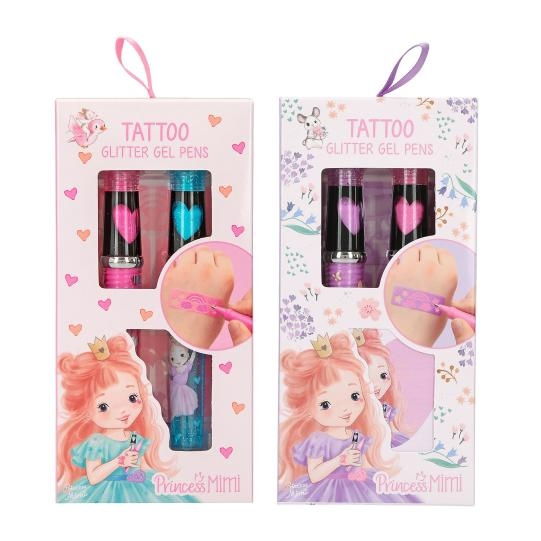 Princess Mimi Tattoo Glitter Gel Pens ( 0412324 ) i gruppen LEGETØJ, BØRN & BABY / Legetøj / Hobbyartikler hos TP E-commerce Nordic AB (C90975)