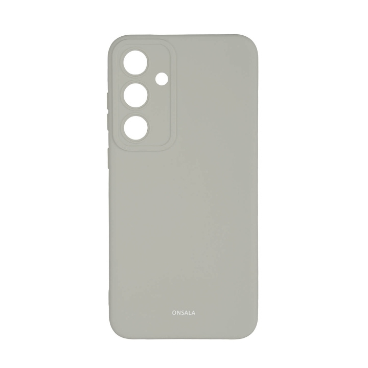 Onsala Back Silicone Touch Recycled Samsung S24 FE 5G Concrete i gruppen SMARTPHONES & TABLETS / Mobil Beskyttelse / Samsung hos TP E-commerce Nordic AB (C92307)