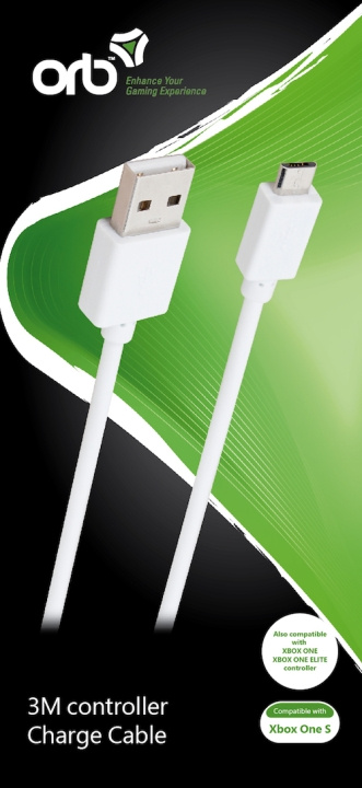 ORB controller-opladningskabel (3 m kabel) - til Xbox One S i gruppen HJEMMEELEKTRONIK / Spilkonsoller og tilbehør / Xbox One / Tilbehør hos TP E-commerce Nordic AB (C92401)