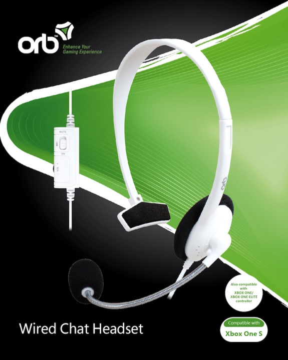 ORB Kablet chatheadset - til Xboxone S i gruppen HJEMMEELEKTRONIK / Spilkonsoller og tilbehør / Xbox One / Tilbehør hos TP E-commerce Nordic AB (C92411)