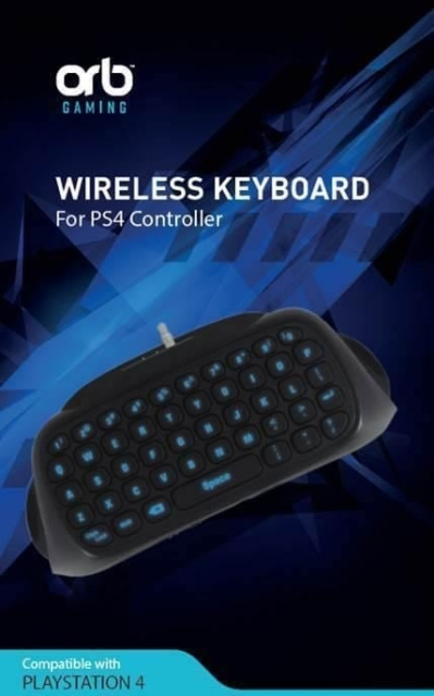 ORB Playstation 4 Controller Keyboard Blue Blacklit i gruppen HJEMMEELEKTRONIK / Spilkonsoller og tilbehør / Sony PlayStation 4 / Tilbehør hos TP E-commerce Nordic AB (C92416)