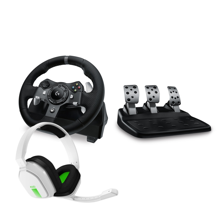 Logitech G920 Driving Force Racing Wheel inkl. Astro A10 Gaming Headset Bundle i gruppen COMPUTERTILBEHØR / GAMING / Rat & Joysticks hos TP E-commerce Nordic AB (C92929)