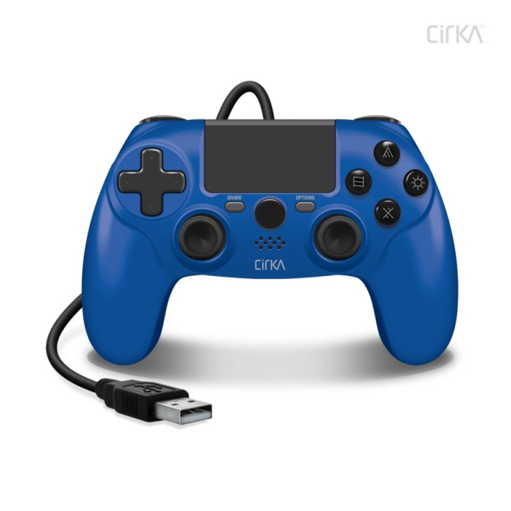 Hyperkin Nuforce kablet controller til PS4/ PC/ Mac (blå) i gruppen HJEMMEELEKTRONIK / Spilkonsoller og tilbehør / Sony PlayStation 4 / Tilbehør hos TP E-commerce Nordic AB (C93089)