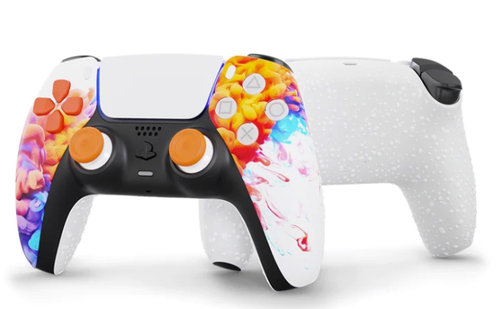 KING CONTROLLER King trådløs controller til Ps5 Color Splash 4 i gruppen HJEMMEELEKTRONIK / Spilkonsoller og tilbehør / Sony PlayStation 5 / Tilbehør hos TP E-commerce Nordic AB (C93104)