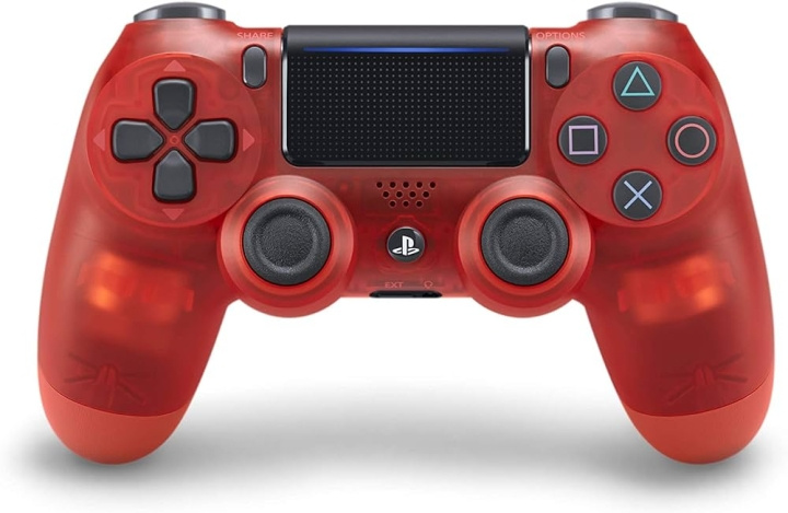 Sony Dualshock trådløs controller PS4 - Gennemsigtig rød - OEM i gruppen HJEMMEELEKTRONIK / Spilkonsoller og tilbehør / Sony PlayStation 4 / Tilbehør hos TP E-commerce Nordic AB (C93175)