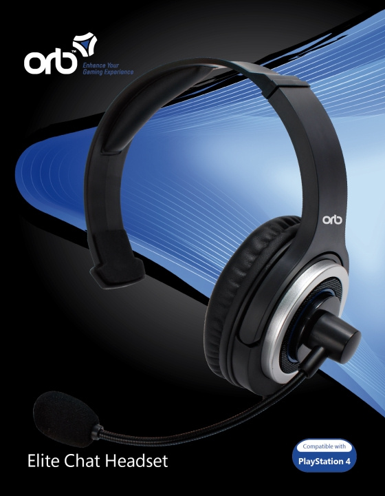 ORB Playstation 4 - Elite Chat Headset (ORB) i gruppen HJEMMEELEKTRONIK / Spilkonsoller og tilbehør / Sony PlayStation 4 / Tilbehør hos TP E-commerce Nordic AB (C93283)