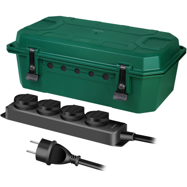 LogiLink Skyddsbox med grenuttag 4-vägs IP54 i gruppen HJEMMEELEKTRONIK / Kabler og adaptere / Kabelhåndtering hos TP E-commerce Nordic AB (C93457)