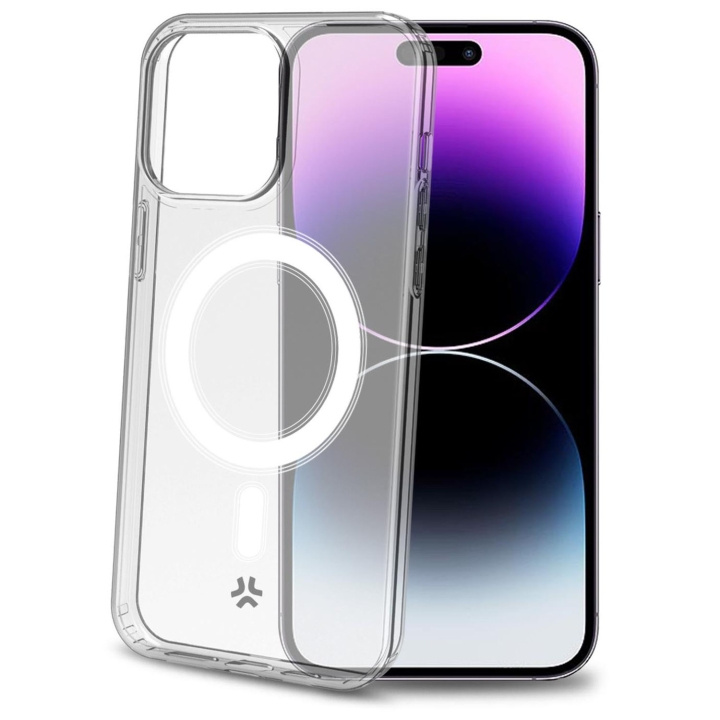Celly Gelskinmag TPU Cover MagSafe-kompatibelt iPhone 15 Pro Max Transparent i gruppen SMARTPHONES & TABLETS / Mobil Beskyttelse / Apple / iPhone 15 hos TP E-commerce Nordic AB (C93493)