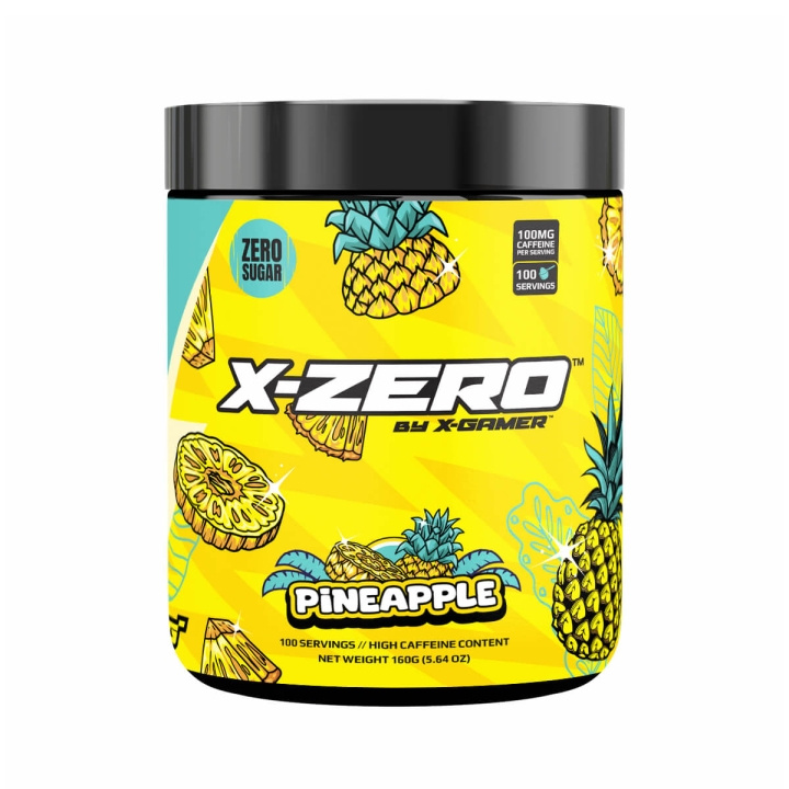X-GAMER X-Zero 160 gram Pineapple i gruppen COMPUTERTILBEHØR / GAMING / Energidrikke for gamere hos TP E-commerce Nordic AB (C94714)