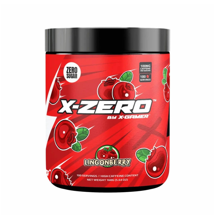 X-GAMER Energidrikpulver X-Zero 160 gram Lingonberry i gruppen COMPUTERTILBEHØR / GAMING / Energidrikke for gamere hos TP E-commerce Nordic AB (C94717)