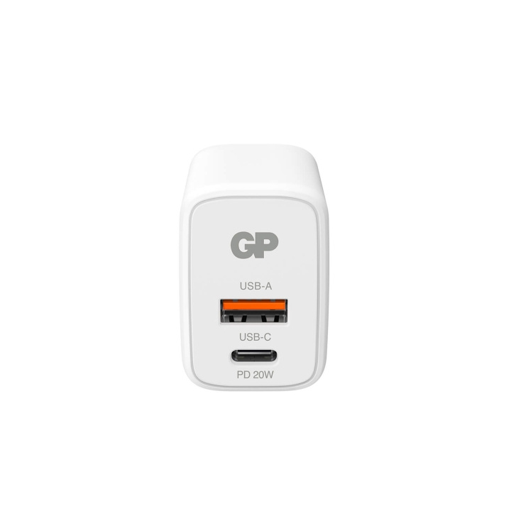 GP Wall Charger WM2B PD 20W USB-A + USB-C i gruppen SMARTPHONES & TABLETS / Opladere og kabler / Vægoplader / Væg oplader Type C hos TP E-commerce Nordic AB (C94728)