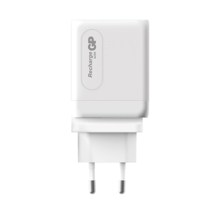 GP Vægoplader GaN PD 65W Inkl. Rejseadapter i gruppen SMARTPHONES & TABLETS / Opladere og kabler / Vægoplader / Væg oplader Type C hos TP E-commerce Nordic AB (C94734)