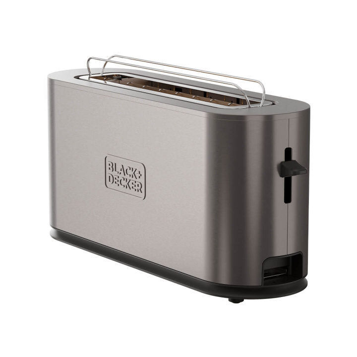BLACK+DECKER Toaster Long Slot 1000W Inox i gruppen HJEM, HUS & HAVE / Husholdningsapparater / Brødristere & Sandwich Makers / Brødristere hos TP E-commerce Nordic AB (C94776)
