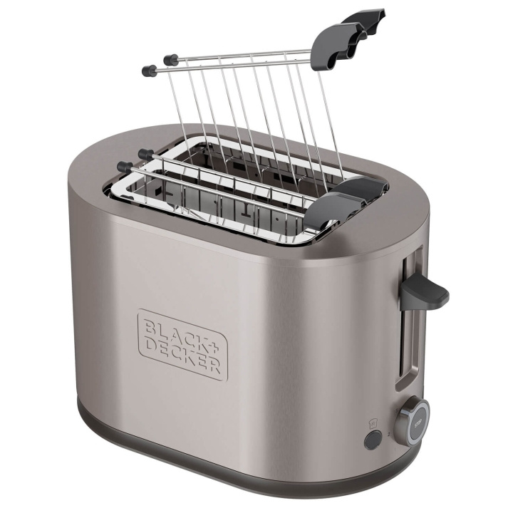 BLACK+DECKER Brødrister 2 Slots 900W Inox i gruppen HJEM, HUS & HAVE / Husholdningsapparater / Brødristere & Sandwich Makers / Brødristere hos TP E-commerce Nordic AB (C94777)
