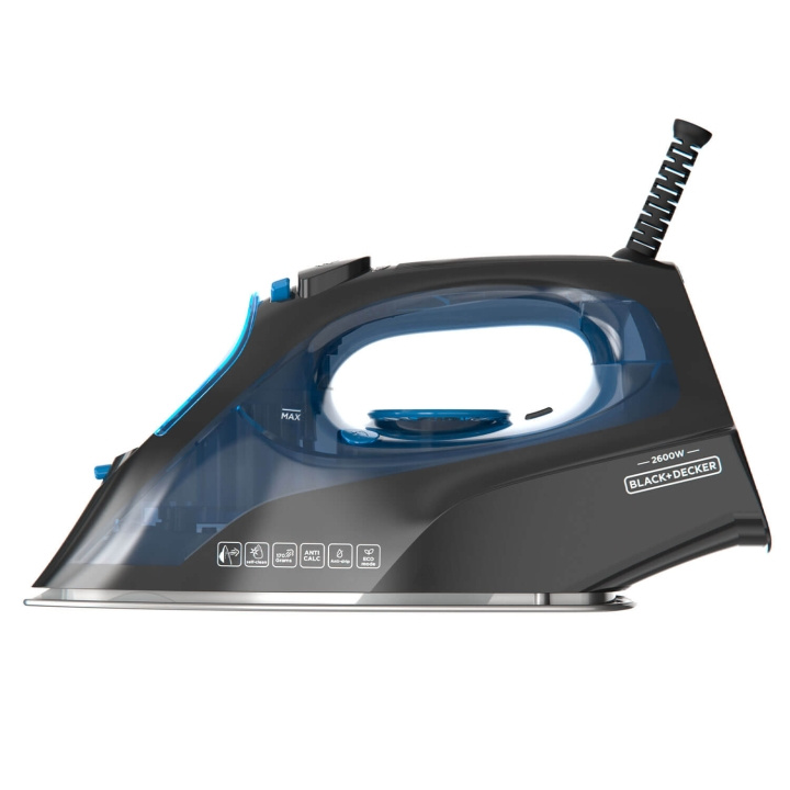BLACK+DECKER Steam Iron 2600W Blue i gruppen HJEM, HUS & HAVE / Tøjpleje / Strygejern hos TP E-commerce Nordic AB (C94780)