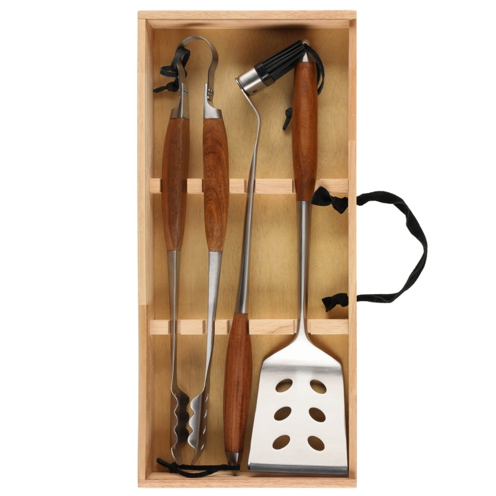 Mustang Grilling set Wooden Case 3 Pcs i gruppen HJEM, HUS & HAVE / Have og gårdhave / Grill og Grill Tilbehør hos TP E-commerce Nordic AB (C94819)