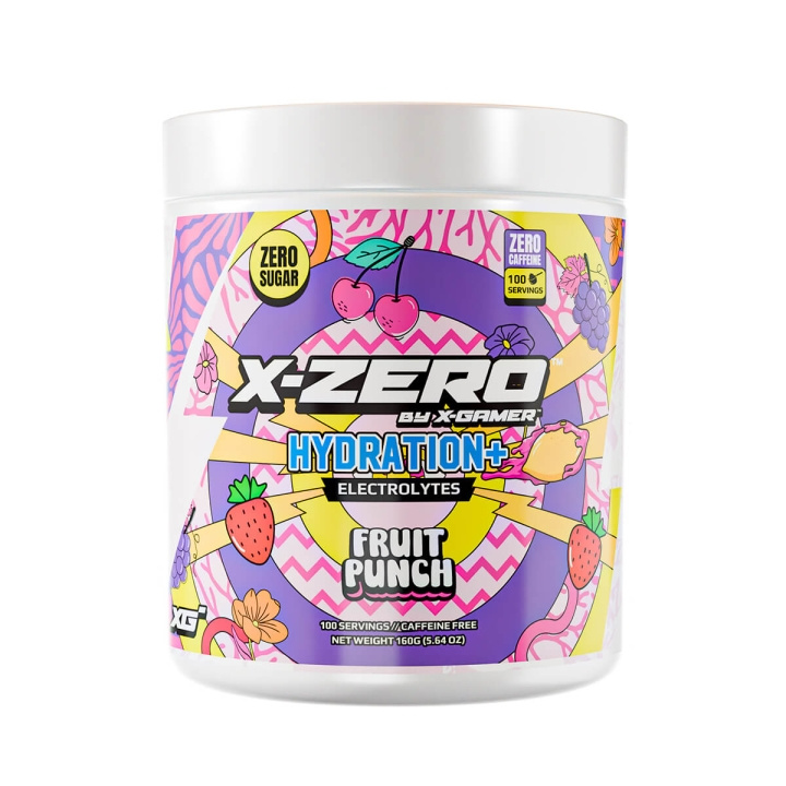 X-GAMER X-Zero 160 gram Fruit Punch - Hydration+ i gruppen COMPUTERTILBEHØR / GAMING / Energidrikke for gamere hos TP E-commerce Nordic AB (C95414)
