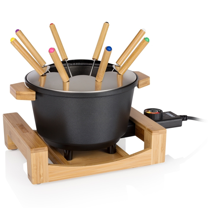 Princess Fondueset Pure Bamboo 173025 1,5l 8st pinnar i gruppen HJEM, HUS & HAVE / Husholdningsapparater / Fondue hos TP E-commerce Nordic AB (C95489)