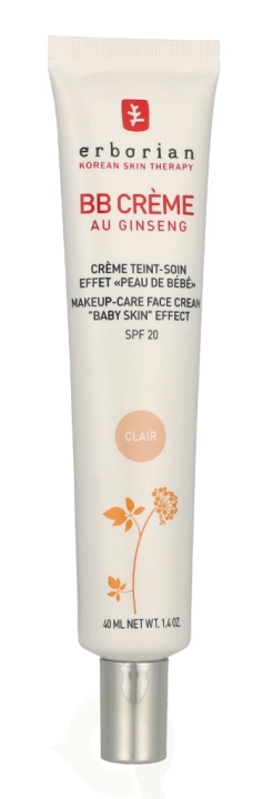 Erborian BB Cream Au Ginseng 5-In-1 Baby Skin Effect SPF20 40 ml Clair i gruppen SKØNHED & HELSE / Makeup / Makeup ansigt / CC/BB Cream hos TP E-commerce Nordic AB (C95559)