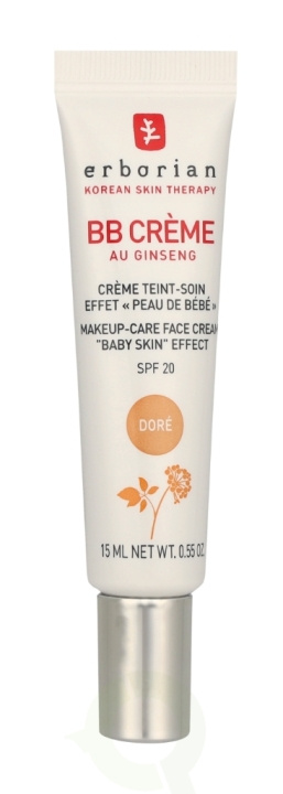 Erborian BB Cream Au Ginseng 5-In-1 Baby Skin Effect SPF20 15 ml Dore i gruppen SKØNHED & HELSE / Makeup / Makeup ansigt / CC/BB Cream hos TP E-commerce Nordic AB (C95665)