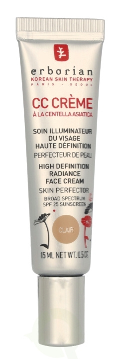Erborian CC HD Radiance Face Cream SPF25 15 ml Clair i gruppen SKØNHED & HELSE / Makeup / Makeup ansigt / CC/BB Cream hos TP E-commerce Nordic AB (C95691)