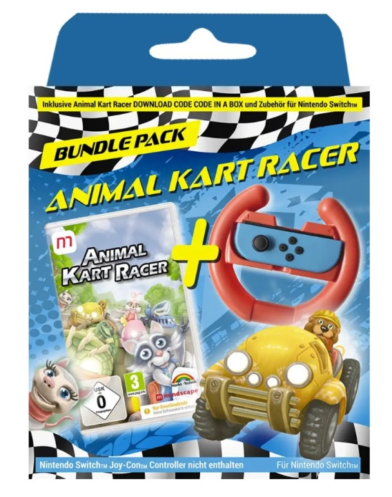 Animal Kart Racer Bundle (Kode i en æske) (DE/Multi in Game) i gruppen HJEMMEELEKTRONIK / Spilkonsoller og tilbehør / Nintendo Switch / Spil hos TP E-commerce Nordic AB (C96475)
