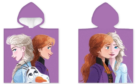 BrandMac Poncho håndklæde - 50 x 100 cm - Frozen (110069) i gruppen LEGETØJ, BØRN & BABY / Børnetekstiler / Bad tilbehør hos TP E-commerce Nordic AB (C97295)