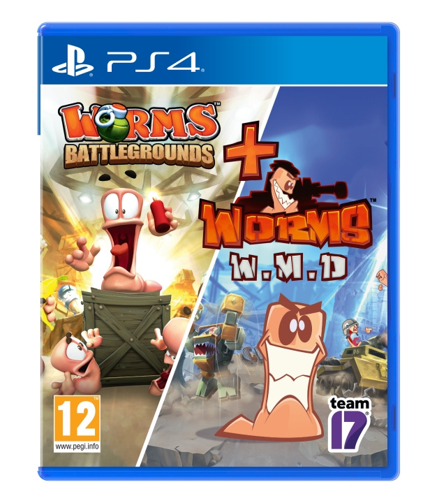 Team17 Worms Battlegrounds + Worms WMD dobbeltpakke i gruppen HJEMMEELEKTRONIK / Spilkonsoller og tilbehør / Sony PlayStation 4 / Spil hos TP E-commerce Nordic AB (C97934)