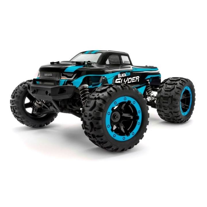 Blackzon Slyder MT 1/16 4WD elektrisk monstertruck - blå (540104) i gruppen LEGETØJ, BØRN & BABY / Radiostyrede / Radiostyrede biler hos TP E-commerce Nordic AB (C98175)