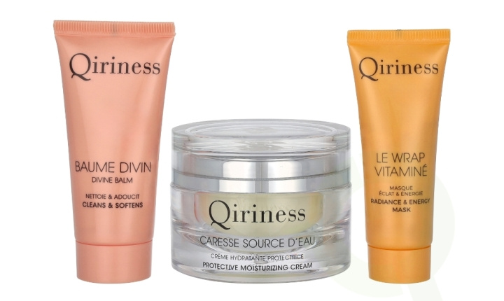Qiriness Boite A Caresse Source D\'eau Set 100 ml Caresse Source d\'Eau Cream 50ml/Balm Divin 30ml/Vitamin Wrap 20ml i gruppen SKØNHED & HELSE / Gaveæske / Gaveæske til hende hos TP E-commerce Nordic AB (C99783)