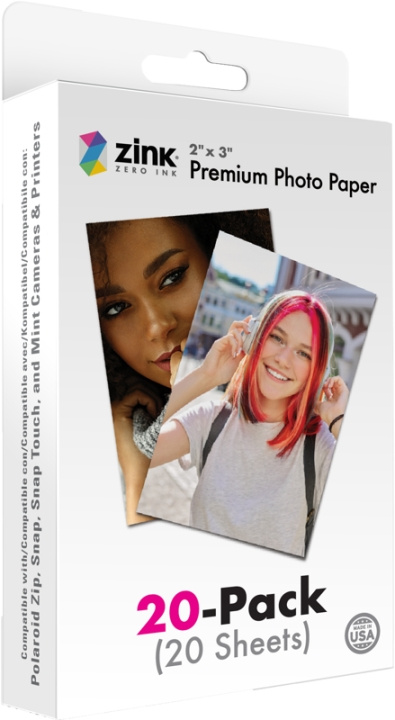 Polaroid Zink Media 2x3 - 20 pakker i gruppen HJEMMEELEKTRONIK / Foto og video / Fotografi udstyr / Andet hos TP E-commerce Nordic AB (D00069)