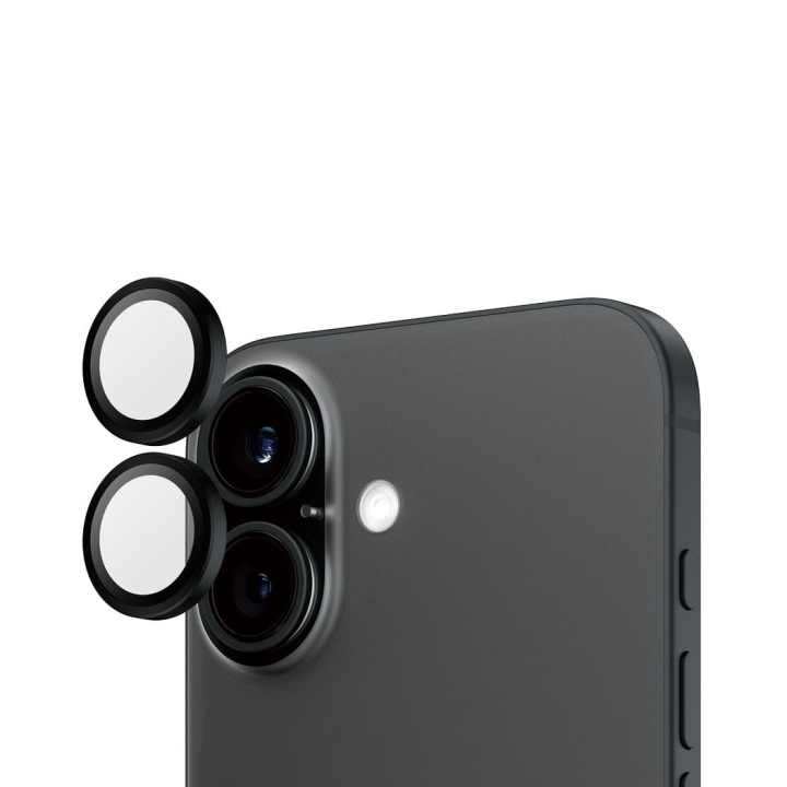 PanzerGlass Hoops Objektivbeskytter - iPhone 16/iPhone 16 Plus - Sort i gruppen SMARTPHONES & TABLETS / Mobil Beskyttelse / Apple / iPhone 16 hos TP E-commerce Nordic AB (D00506)