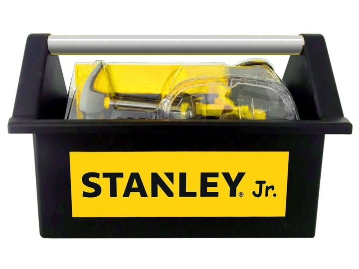 Stanley Junior - Åben værktøjskasse + 5 stk. værktøjssæt (TBS005-06-SY) i gruppen LEGETØJ, BØRN & BABY / Legetøj / Lille hjem & rollespil hos TP E-commerce Nordic AB (D00540)