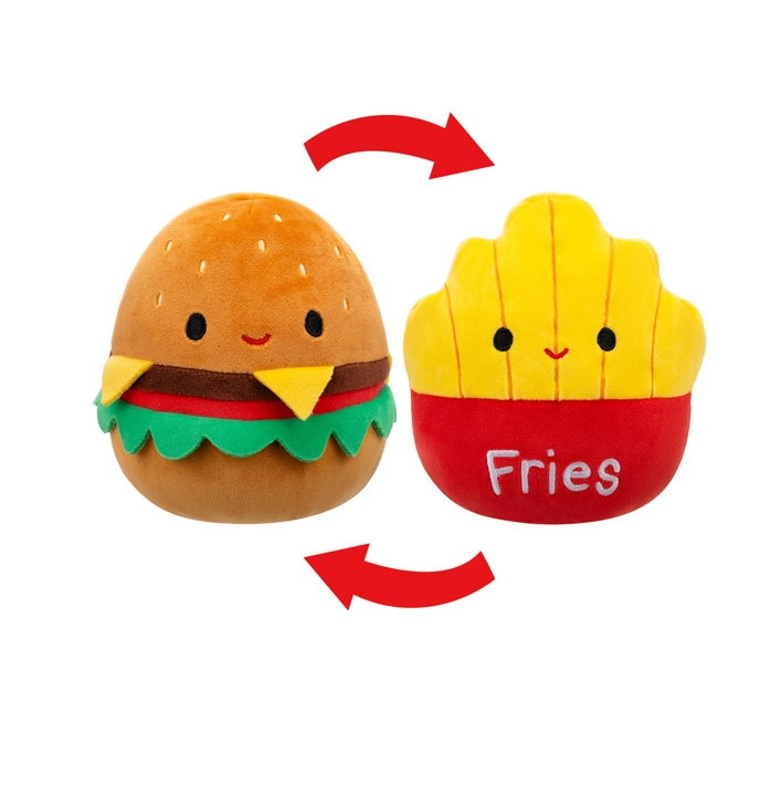 Squishmallows P20 Flip A Mallows - Carl Cheeseburger/ Floyd Pommes frites i gruppen LEGETØJ, BØRN & BABY / Babyleg (0-3 år) / Tøjdyr hos TP E-commerce Nordic AB (D00864)