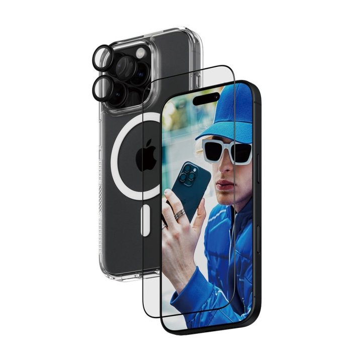 PanzerGlass iPhone 16 6.3\'\' Pro 3-i-1 beskyttelsespakke i gruppen SMARTPHONES & TABLETS / Mobil Beskyttelse / Apple / iPhone 16 hos TP E-commerce Nordic AB (D00920)
