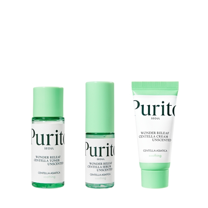 Purito SEOUL Wonder Releaf Centella Mini Kit uparfumeret i gruppen SKØNHED & HELSE / Hudpleje / Ansigt / Dagcreme hos TP E-commerce Nordic AB (D01621)