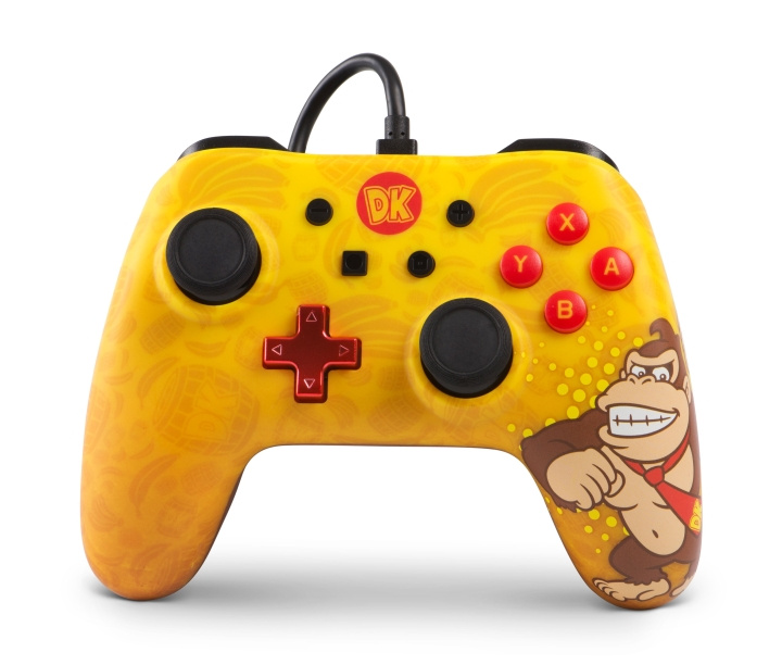 PowerA Controller med ledning - Donkey Kong /Nintendo Switch i gruppen HJEMMEELEKTRONIK / Spilkonsoller og tilbehør / Nintendo Switch / Tilbehør hos TP E-commerce Nordic AB (D02226)