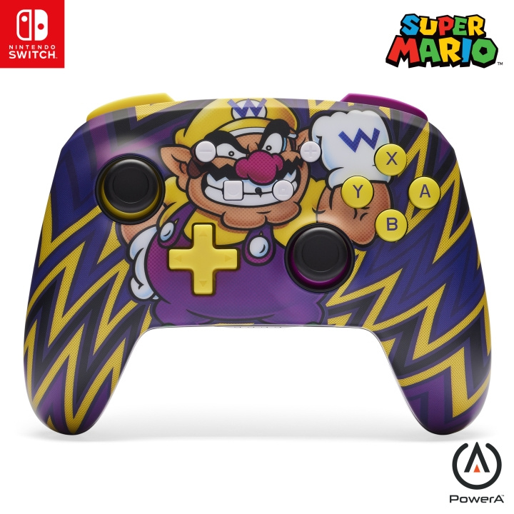 PowerA Forbedret trådløs controller - Wario (Nintendo Switch) i gruppen HJEMMEELEKTRONIK / Spilkonsoller og tilbehør / Nintendo Switch / Tilbehør hos TP E-commerce Nordic AB (D02263)