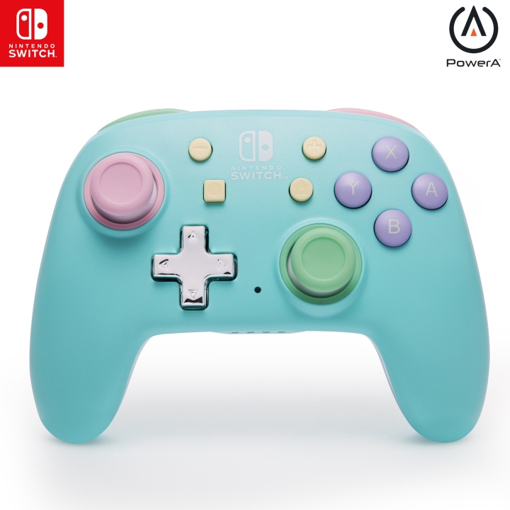 PowerA Nano Enhanced Wireless Controller - Spring Dream (Nintendo Switch) i gruppen HJEMMEELEKTRONIK / Spilkonsoller og tilbehør / Nintendo Switch / Tilbehør hos TP E-commerce Nordic AB (D02286)