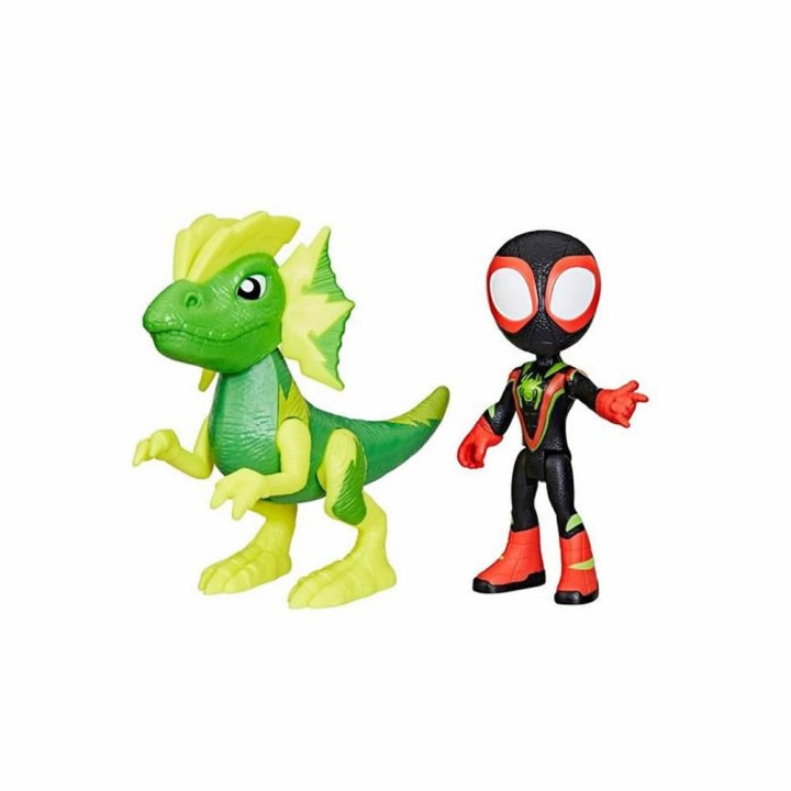 Spidey and His Amazing Friends Hero Dino Webs - Miles & Electrosaurus i gruppen LEGETØJ, BØRN & BABY / Legetøj / Figurer, miniaturer og tilbehør hos TP E-commerce Nordic AB (D02297)