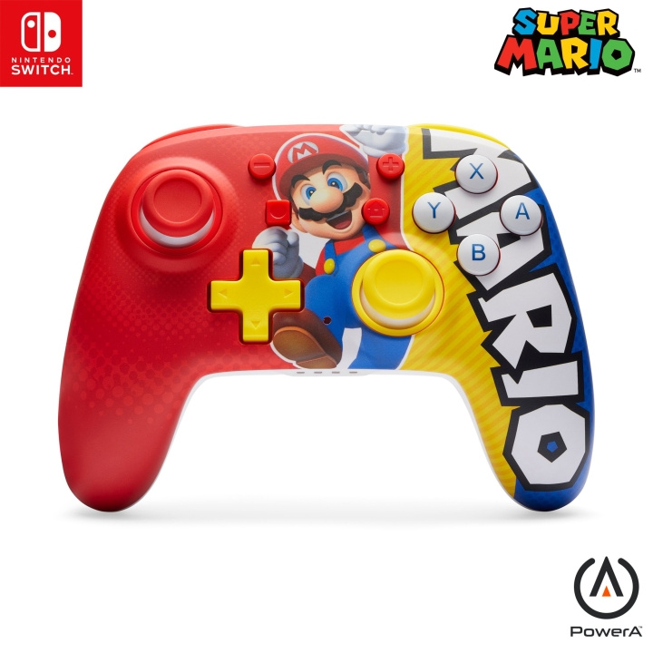 PowerA Nano Enhanced Wireless Controller - Mario Victory (Nintendo Switch) i gruppen HJEMMEELEKTRONIK / Spilkonsoller og tilbehør / Nintendo Switch / Tilbehør hos TP E-commerce Nordic AB (D02348)