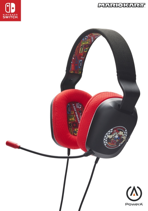 PowerA Stereoheadset - Mario Kart Rivals (Nintendo Switch) i gruppen HJEMMEELEKTRONIK / Spilkonsoller og tilbehør / Nintendo Switch / Tilbehør hos TP E-commerce Nordic AB (D02351)