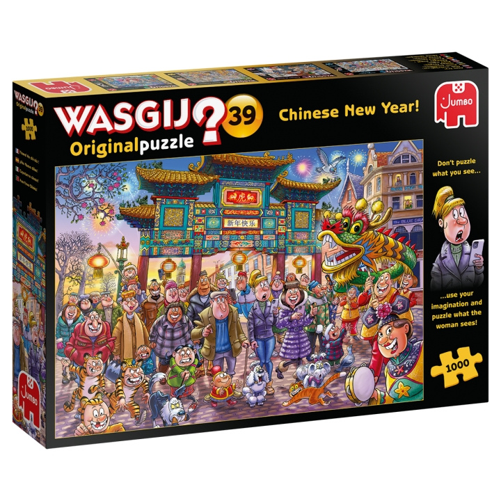 Wasgij Original #39, Kinesisk nytår! 1000 brikker (JUM5011) i gruppen SPORT, FRITID & HOBBY / Hobby / Puslespil hos TP E-commerce Nordic AB (D02442)
