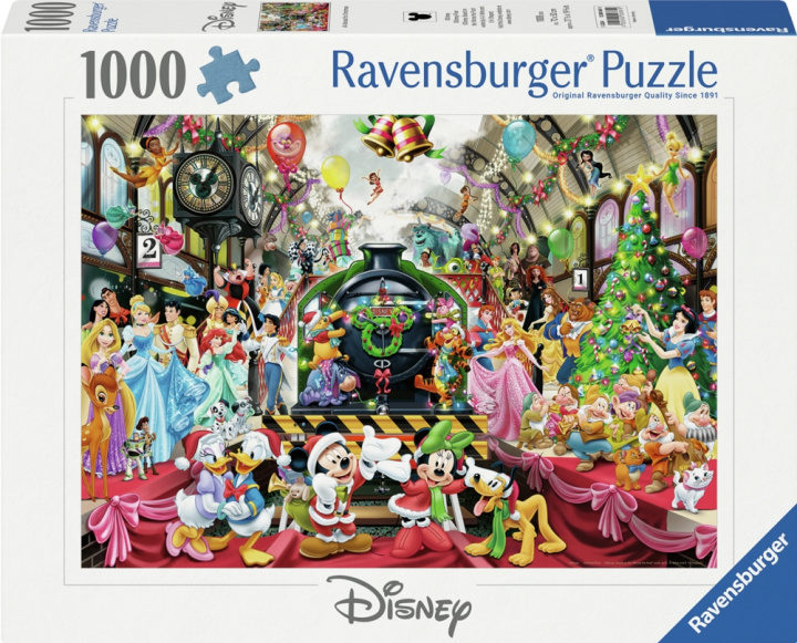 Ravensburger Puzzle All Aboard For Christmas, 1000 brikker (12001237) i gruppen SPORT, FRITID & HOBBY / Hobby / Puslespil hos TP E-commerce Nordic AB (D02510)
