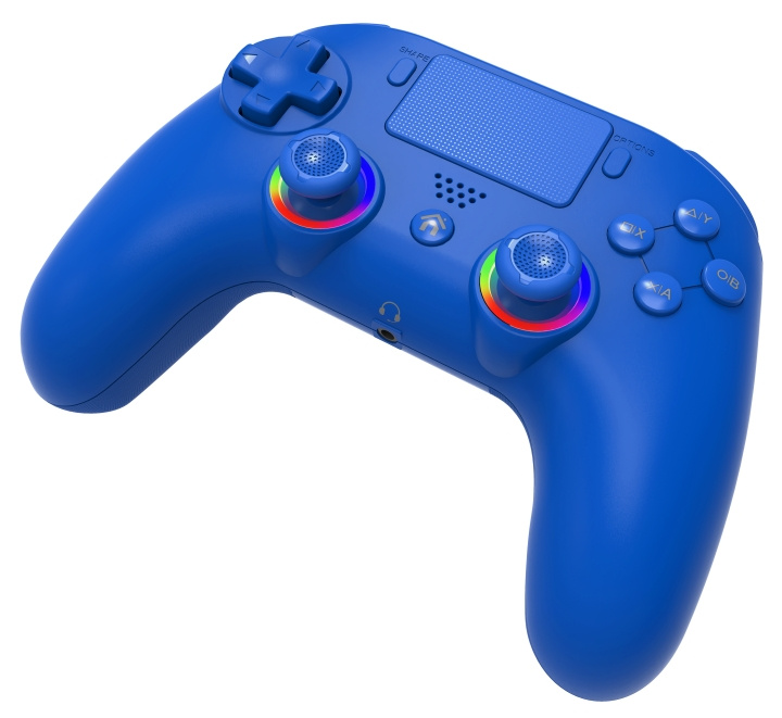 SuBsonic Trådløs led-controller PS4 blå - PS4/Pc i gruppen HJEMMEELEKTRONIK / Spilkonsoller og tilbehør / Sony PlayStation 4 / Tilbehør hos TP E-commerce Nordic AB (D02546)