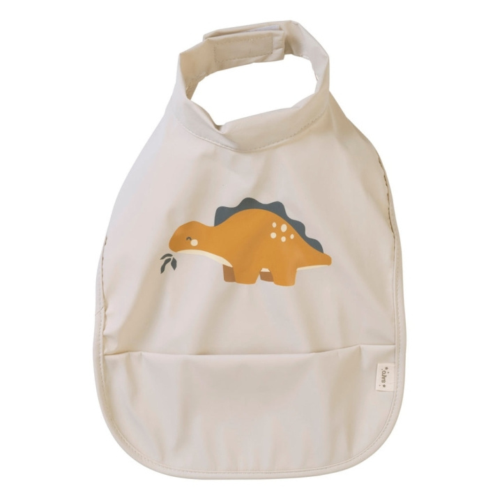SARO Baby Waterproof Bib - Sand (SAO16561) i gruppen LEGETØJ, BØRN & BABY / Mad & Drikke / Hagesmække hos TP E-commerce Nordic AB (D02600)
