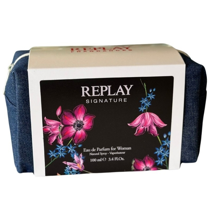 Replay Giftset Replay Signature Woman Edp 100ml + Pochette i gruppen SKØNHED & HELSE / Gaveæske / Gaveæske til hende hos TP E-commerce Nordic AB (D03065)