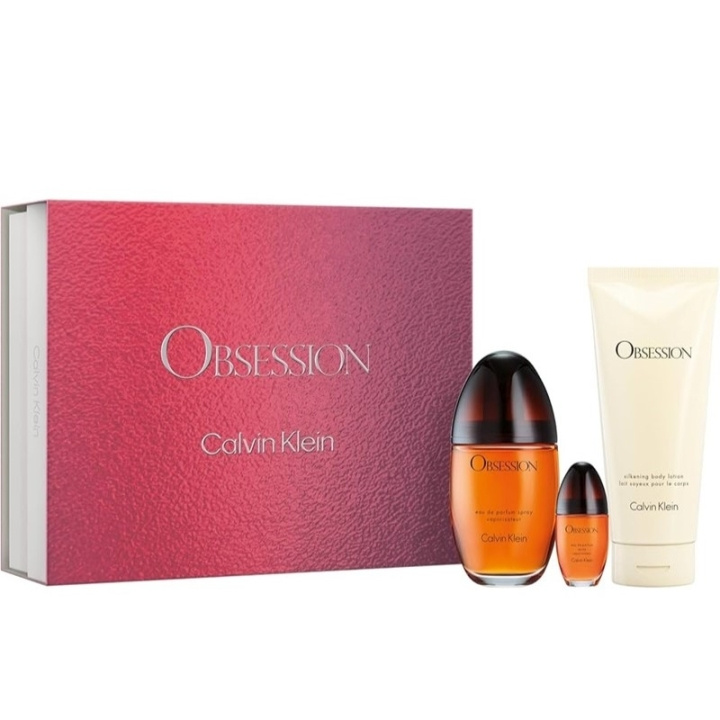 Calvin Klein Giftset Calvin Klein Obsession Edp 100ml + Body Lotion 200ml + Edp 15ml i gruppen SKØNHED & HELSE / Gaveæske / Gaveæske til hende hos TP E-commerce Nordic AB (D03096)