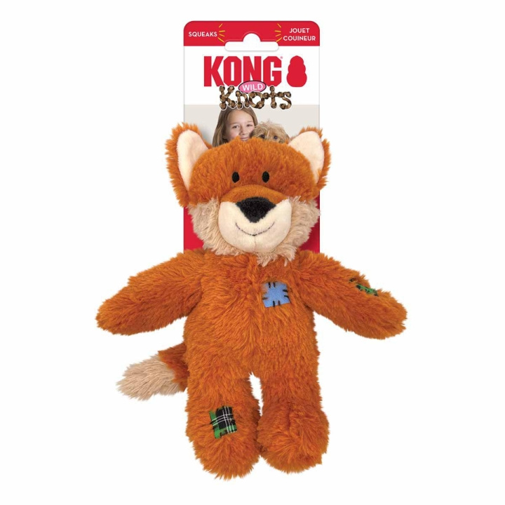 Kong Wild Knots Fox hvinende legetøj S/M (634.7374) i gruppen HJEM, HUS & HAVE / Tilbehør til dyr / Hund hos TP E-commerce Nordic AB (D04087)